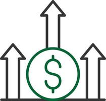 conception d'icône créative de profit vecteur