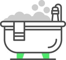 conception d'icône créative de baignoire vecteur