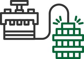 conception d'icône créative de détonation vecteur