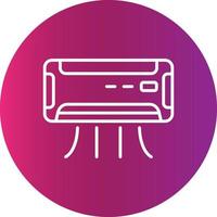 conception d'icône créative de climatiseur vecteur