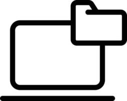 illustration vectorielle de dossier informatique sur fond. symboles de qualité premium. icônes vectorielles pour le concept et la conception graphique. vecteur