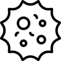 illustration vectorielle de virus sur fond. symboles de qualité premium. icônes vectorielles pour le concept et la conception graphique. vecteur