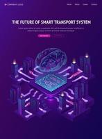 l'avenir de la bannière du système de transport intelligent