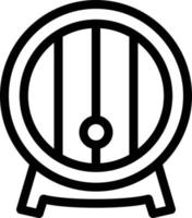 illustration vectorielle de tambour de brasserie sur fond. symboles de qualité premium. icônes vectorielles pour le concept et la conception graphique. vecteur