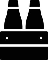 illustration vectorielle de bouteille de vin sur fond. symboles de qualité premium. icônes vectorielles pour le concept et la conception graphique. vecteur