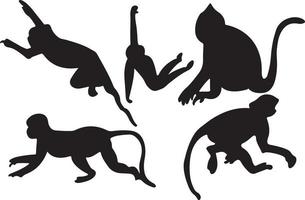 vecteur de silhouette de singe pour les sites Web, illustrations liées aux graphiques