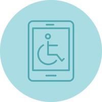 icône de vecteur d'accessibilité