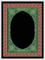 conception de couverture de livre islamique et cadre de bordure arabe. vecteur