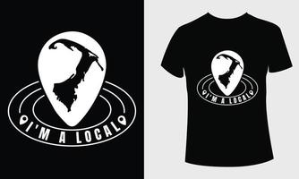 conception de t-shirt ima local quates vecteur