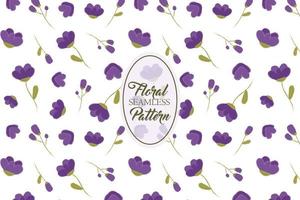 floral charmant violet été fleur vintage sans couture répéter motif vecteur abstrait