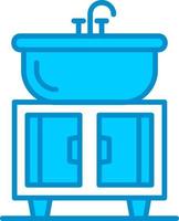 conception d'icône créative de lavabo vecteur