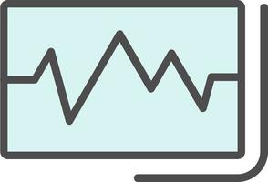 conception d'icône vectorielle de lecture ecg vecteur