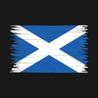 pinceau drapeau ecosse vecteur