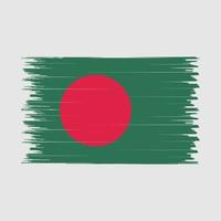 brosse drapeau bangladesh vecteur