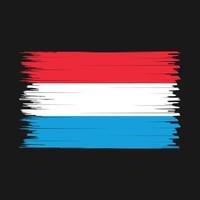 pinceau drapeau luxembourgeois vecteur