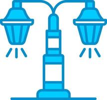 conception d'icône créative de lampadaire vecteur