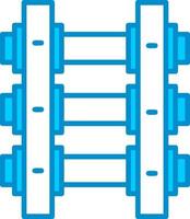 conception d'icônes créatives de voies ferrées vecteur