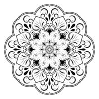 conception unique de mandala de fleur de pétale vecteur