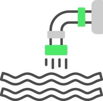 conception d'icône créative d'eaux usées vecteur