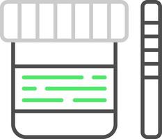 conception d'icône créative de test d'urine vecteur