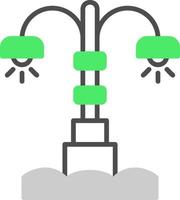 conception d'icône créative de lampadaire vecteur