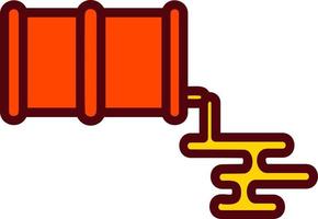 conception d'icône de vecteur de déversement d'huile