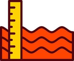 conception d'icônes vectorielles au niveau de la mer vecteur