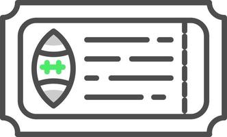 conception d'icône créative de billet vecteur