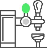 conception d'icône créative de robinet de bar vecteur