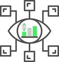 conception d'icône créative de vision vecteur