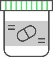 conception d'icônes créatives de pilules vecteur