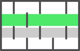 conception d'icône créative de mur de briques vecteur