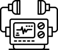 conception d'icône créative de défribilleur vecteur