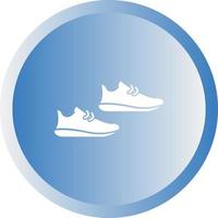 icône de glyphe de vecteur de chaussures de jogger unique