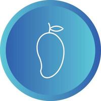 icône de ligne de vecteur de mangue unique
