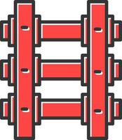 conception d'icônes créatives de voies ferrées vecteur