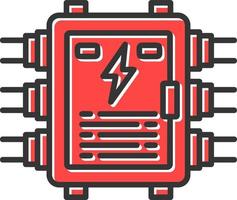 conception d'icône créative de panneau électrique vecteur