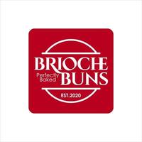 boulangerie logo brioche bun pâtisserie insigne vecteur