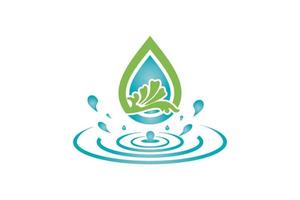 icône de l'eau naturelle. signe de goutte d'eau. éléments d'illustration vectorielle vecteur