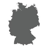 carte de l'allemagne vecteur