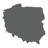 carte de la pologne vecteur