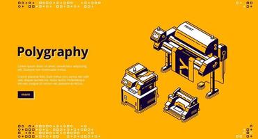 bannière de vecteur d'entreprise de polygraphie