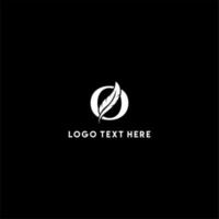 logo plume lettre o, logo plume, logo plume créatif, logo lettre o, logo notaire vecteur