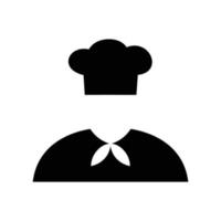 conception d'icône de chef. signe et symbole de cuisine de restaurant professionnel. vecteur