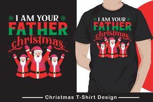 Je suis la conception de t-shirt de Noël de votre père. vecteur libre