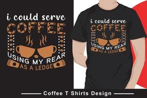 café t shirt design pro vecteur