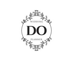 faire initiales lettre mariage monogramme logos collection, modèles minimalistes et floraux modernes dessinés à la main pour cartes d'invitation, enregistrer la date, identité élégante pour restaurant, boutique, café en image vectorielle vecteur