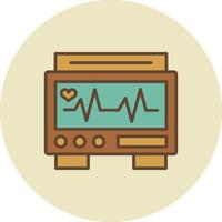 conception d'icône créative moniteur ekg vecteur