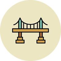 conception d'icône créative de pont vecteur