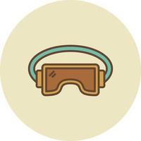 conception d'icônes créatives de lunettes vecteur